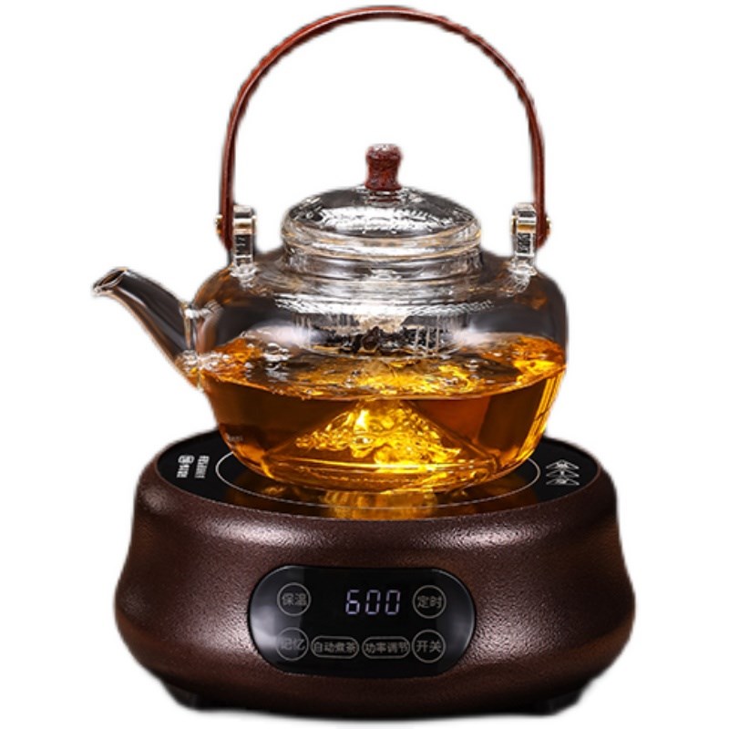 玻璃茶壶电陶炉耐高温蒸茶壶大容量家用养生壶烧水煮茶器茶具套装