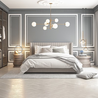 实木电视背景墙线条边框装饰条烤漆木线条定制造型客厅石膏线木条