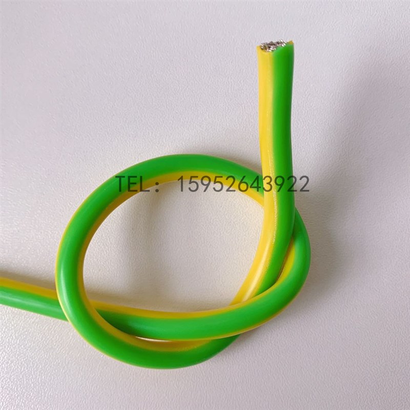 硅橡胶AGR0.5/0.75/1/1.5/2.5/4/6/10平方耐高温黄绿双色软接地线