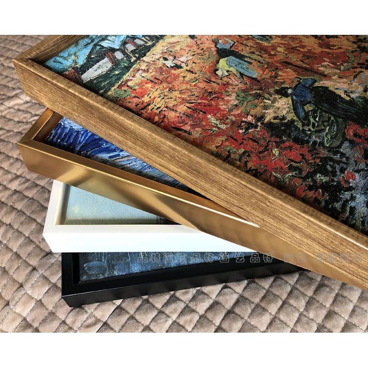 买4送1新品L型内嵌式免组装油画外框空框架装裱丙烯数字油画框