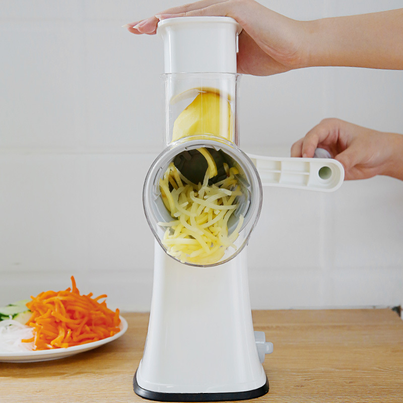 家用厨房多功能切菜器滚筒手摇刨擦丝波浪片土豆萝卜馅料实用百搭