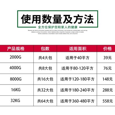 新房装修除味去除甲醛活性炭包吸油漆味竹炭包家具衣柜用大碳包
