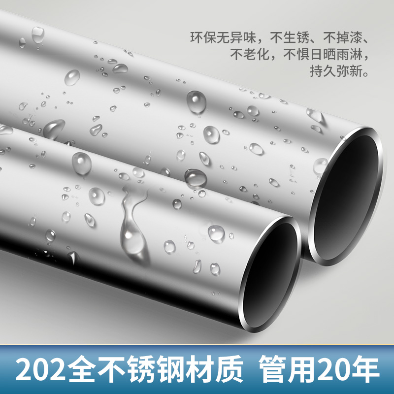 简易布衣柜不锈钢架加粗加厚家用卧室结实耐用收纳挂简约现代衣橱
