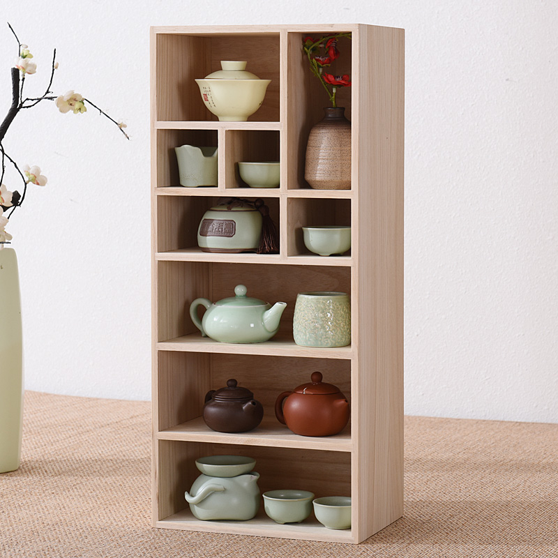 实木架子办公桌面上画笔彩铅收纳盒置物架学生小书架飘窗书柜书橱