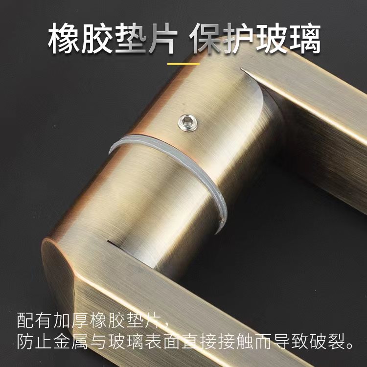 新款安全防撞古铜拉手青古铜红古木门别墅门铜门玻璃门不锈钢把手