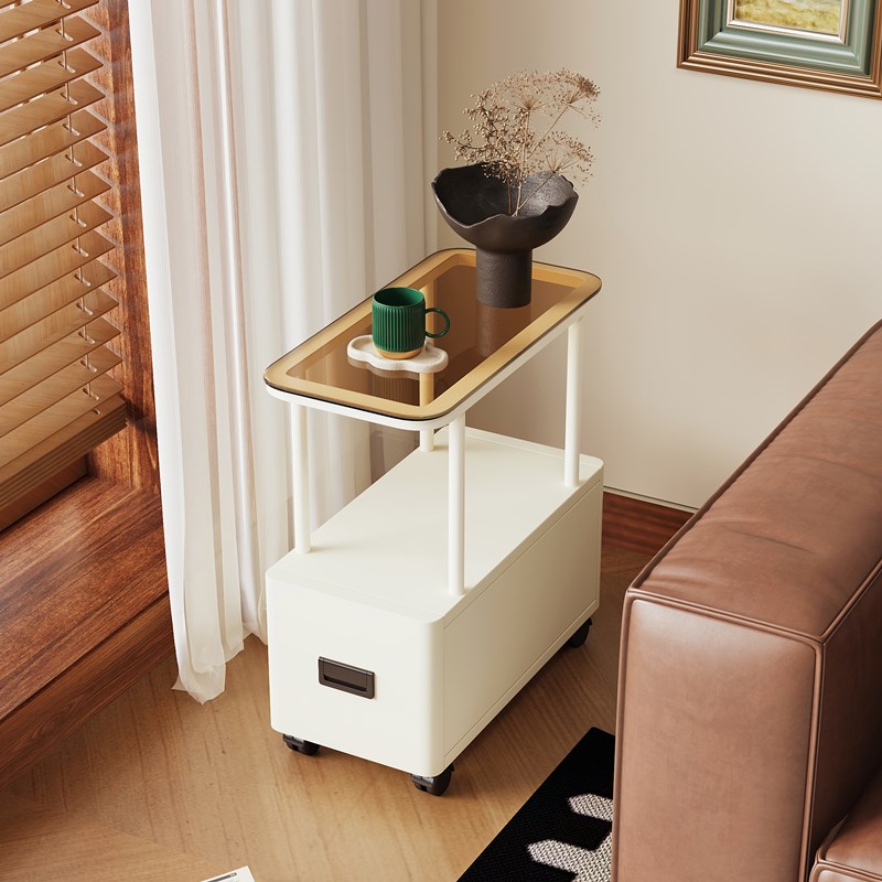沙发侧边小桌子简易小茶几可移y动边几床头柜子轻奢置物架夹缝极