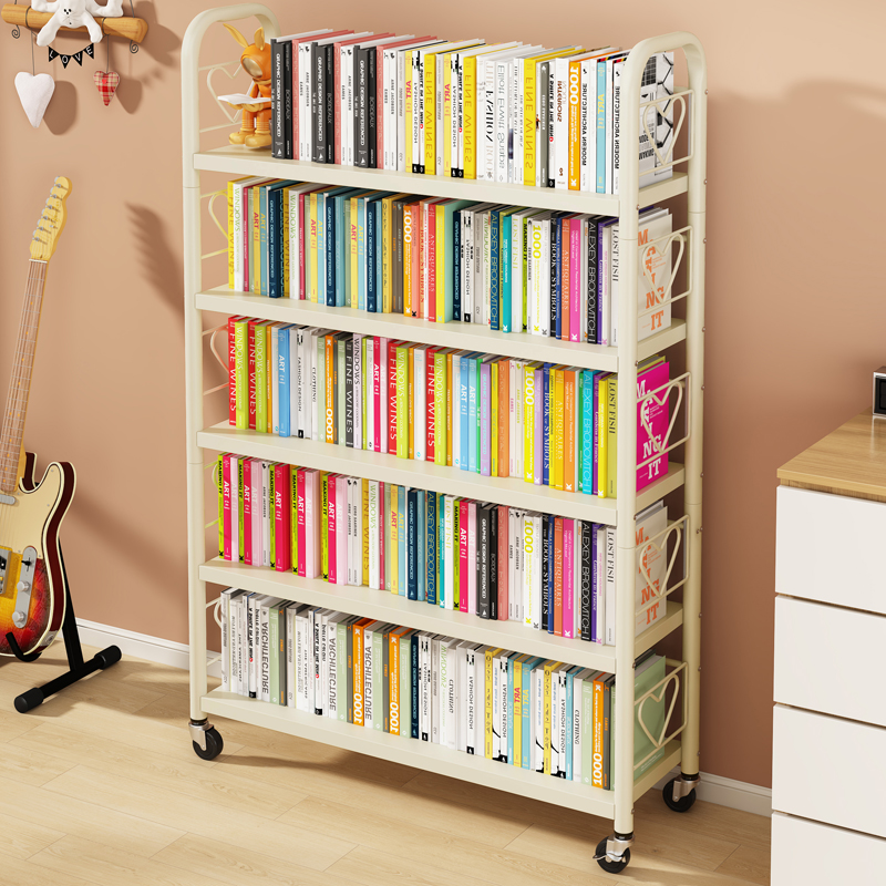 加长加厚板c书架置物架落地多层图书馆书柜立架靠墙货架书收纳架