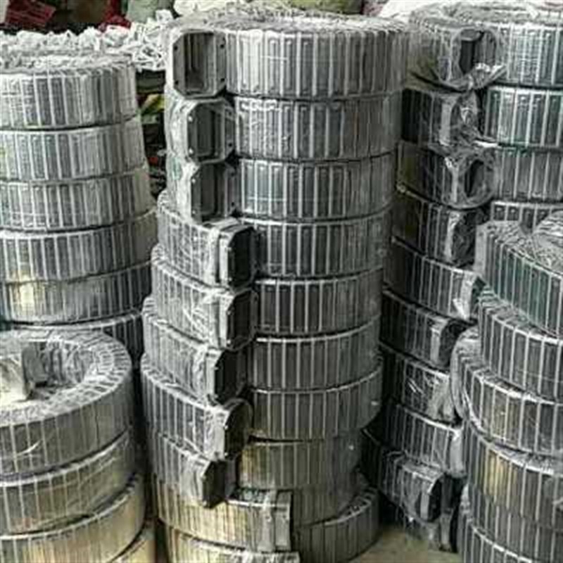 不锈钢电缆 矩j形m式可保护套接头选样 封闭式 金属拖链金属软管
