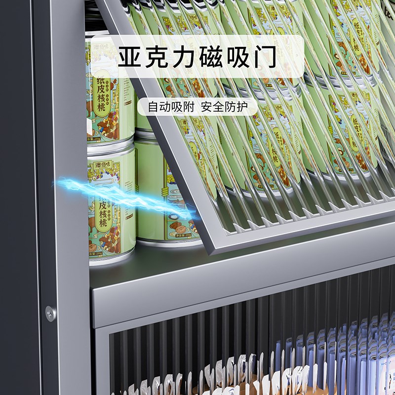 收纳柜家用收g纳杂物柜客厅多层置物架带门防尘收纳柜厨房整体橱