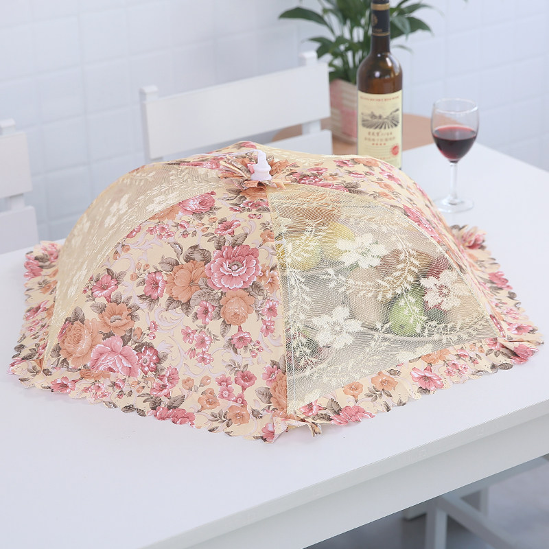 可折叠家用菜罩长方形圆形大号盖菜罩子欧式餐桌剩菜食物罩防蝇罩,收纳整理,餐桌罩,淘宝优惠券,粉丝福利购,淘宝优惠卷