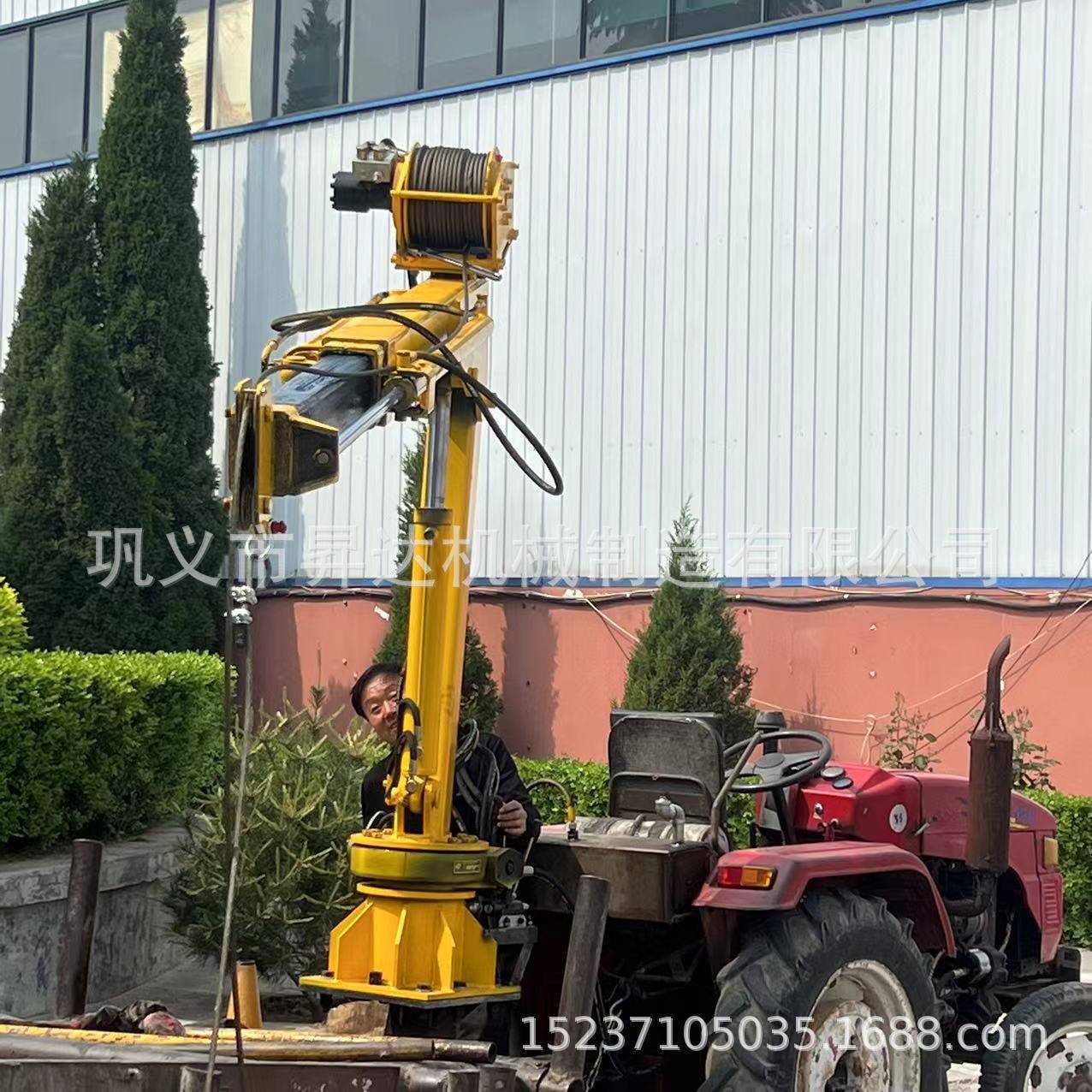 机械全液压车载吊机液压车载起重机货车改装折臂吊液压吊机