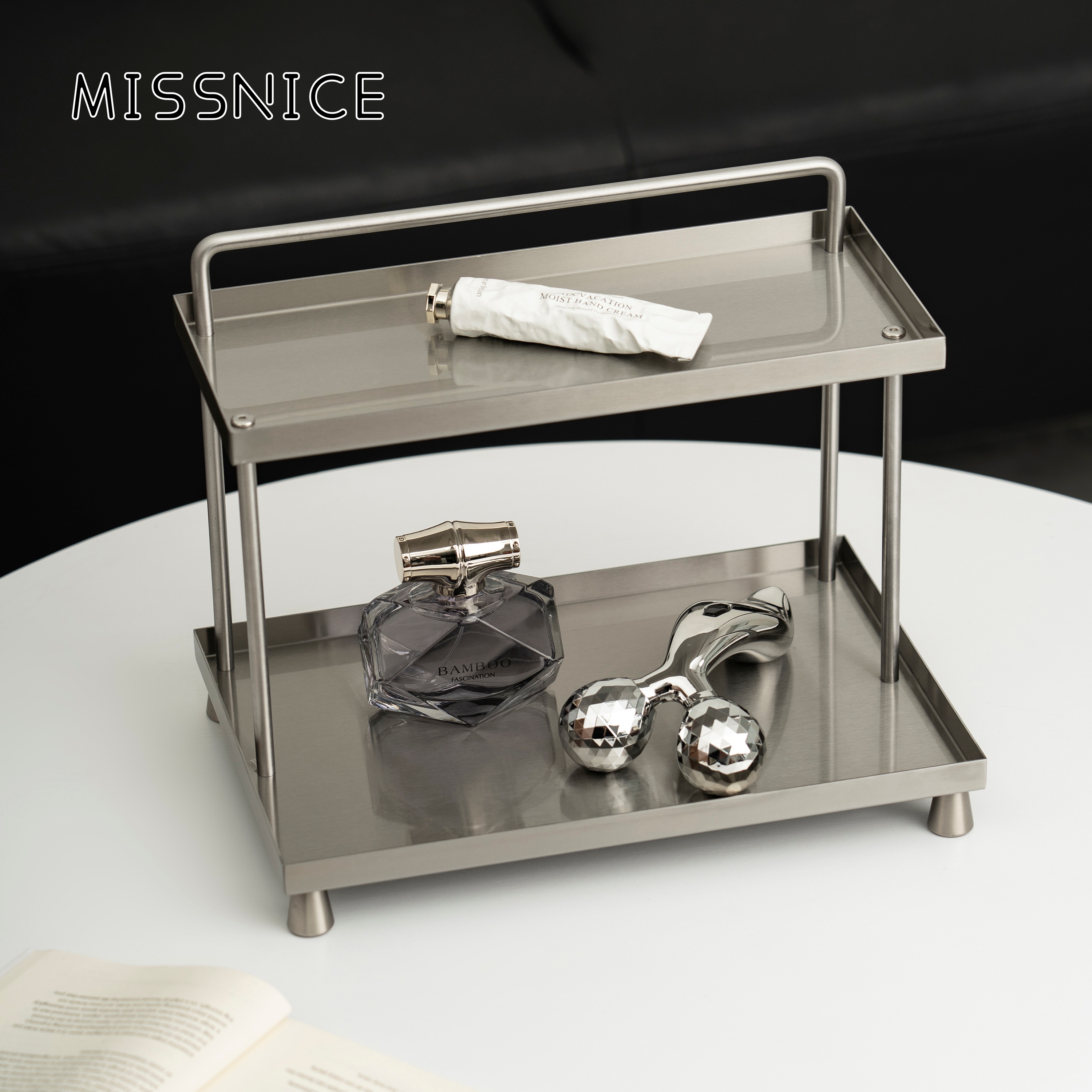 MISSNICE不锈钢双层架