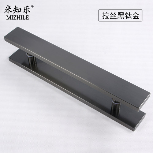 不锈钢加厚方管黑色简约把手大门玻璃门拉手木门推拉门把手手柄推