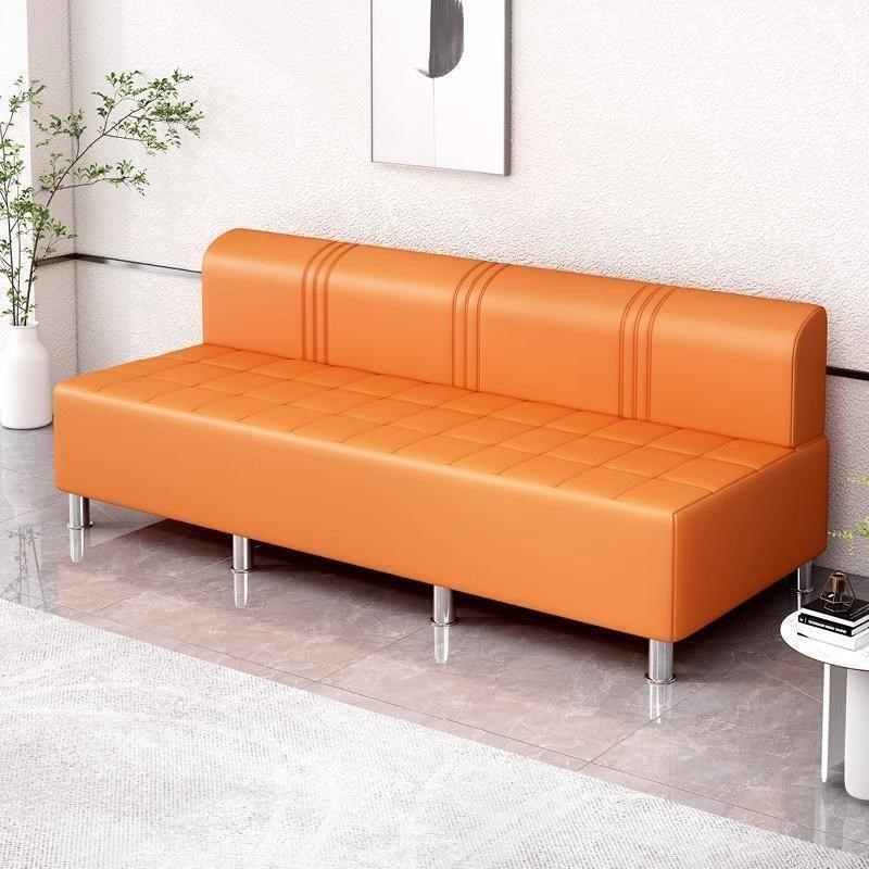 理发店等候椅网红发廊客人等待长条专用J椅子定制美发店休息区沙