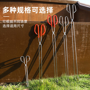 捡垃圾夹子拾物器不锈钢火钳环卫工碳夹加长取物下水道的钳子夹子