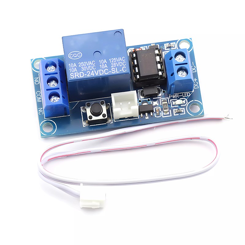 单键双稳态一键启停自锁继电器电子元器件模块单片机控制 24V