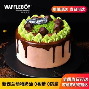 窝夫小子迪拜巧克力蛋糕2025网红生日蛋糕8英寸北京上海同城配送