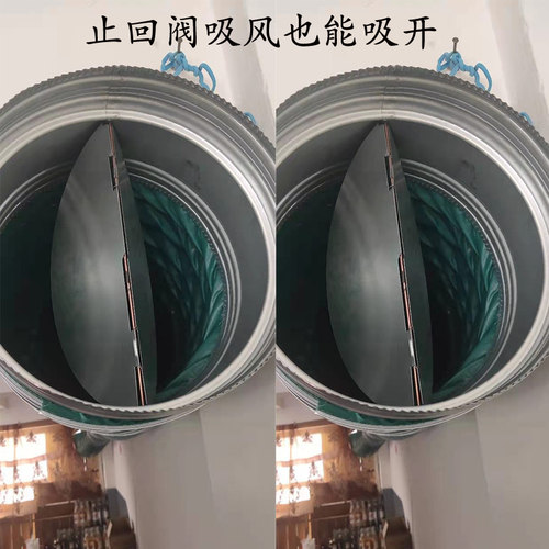 300单向止回阀250抽油烟机烟道风管逆止阀20圆形止逆阀排烟防味阀