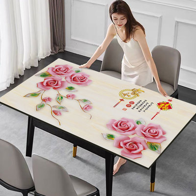家居膜大理石餐桌饭桌实木桌面贴膜防水自粘茶几保护膜耐高温家用