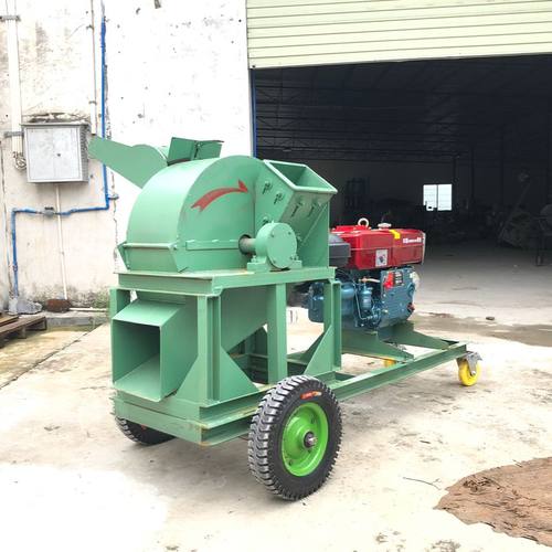 大型碎枝机果园树枝粉林