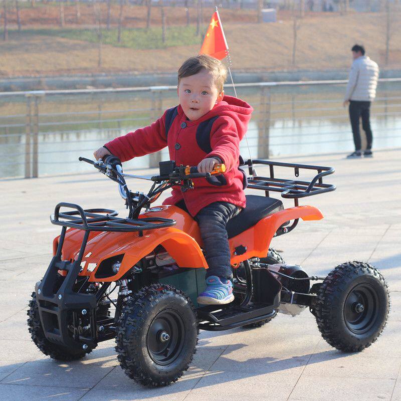 电动小小公牛沙滩车四轮越野摩托车儿童电瓶车轴传动山地电动车