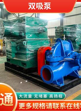 S42双吸泵中开单级水利工程循环双吸泵单级离心泵大蜗壳水泵