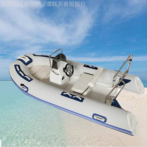 RIB360冲锋舟玻璃钢船海派龙橡皮艇海帕伦快艇钓鱼船海上游艇