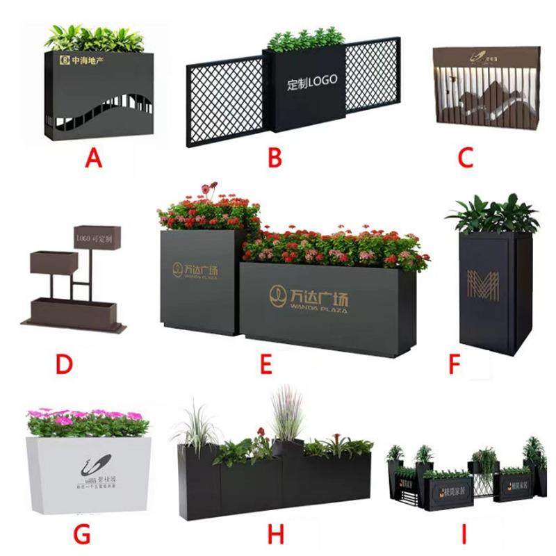 景观花箱小区花槽镀锌板防腐木按需定制量大优惠商用公园铁艺花坛,商业/办公家具,花坛/花箱,淘宝优惠券,粉丝福利购,淘宝优惠卷