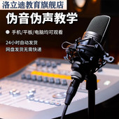 伪音教学男女声音改变百声优主播音色配音教程直播伪声技巧自学习