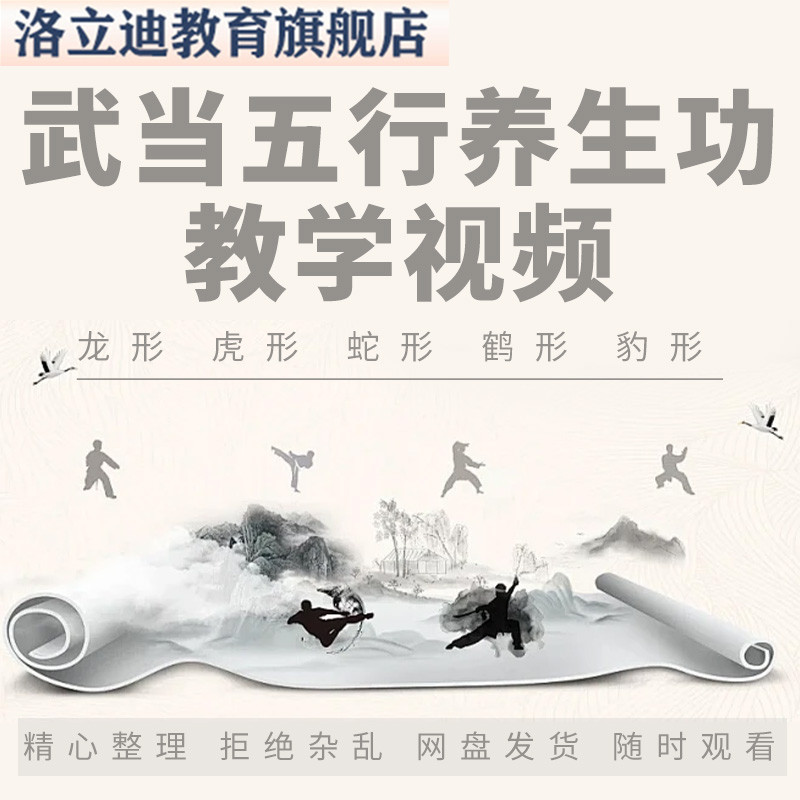 武当五行五形养生气功教学视频教程功夫武术拳术强身健身学习课程