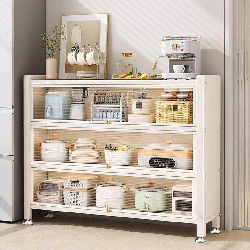 特厚厨房置物架加厚餐边柜橱柜置物收纳柜储物碗柜微波炉烤箱落地,电子元器件市场,其它元器件,淘宝优惠券,粉丝福利购,淘宝优惠卷