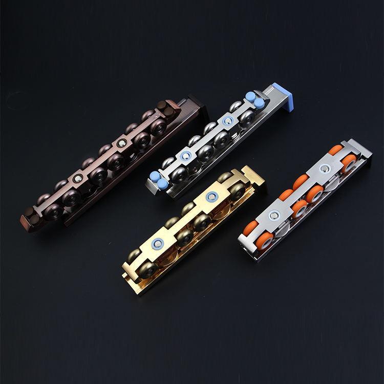 厂家直销主体锌合金吊轨冷轧钢安装方便吊轮静音推拉门稳固滑轮