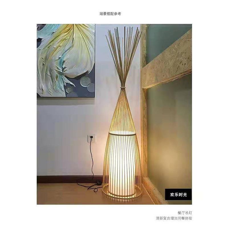 丰泽区东南亚酒店餐厅工程竹编吊灯创意竹编灯民宿竹编装饰吊灯图片