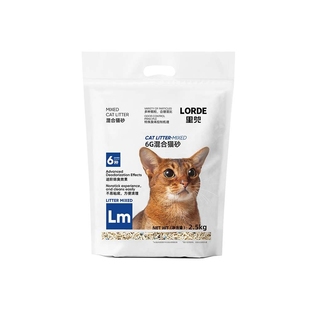 LORDE里兜6G混合豆腐猫砂膨润土除臭猫砂囤货6袋