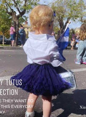 DOLLY春夏女童经典纯色tutu短裙纱裙公主裙蓬蓬裙生日花童连衣裙