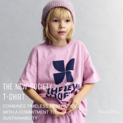the new society纯棉纯色短袖T恤25AW新款TNS复古百搭粉色绿色