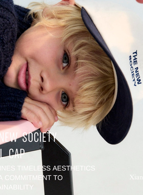 the new society 25AW纯棉灯芯绒刺绣鸭舌帽棒球帽TNS男女童成人