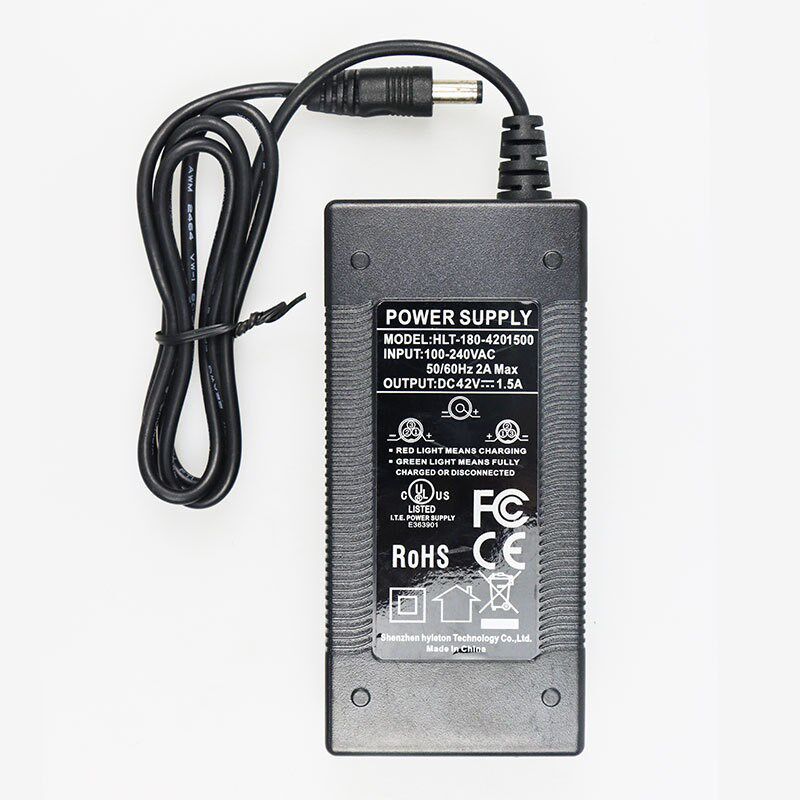 厂家直销8寸KUGOO电动滑板车配件42V 1.5A充电器电源适配器通用