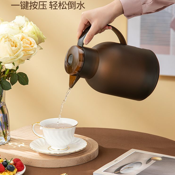 SHIMIZU清水保温壶时尚保温瓶创意热水瓶玻璃内胆暖瓶家用咖啡壶