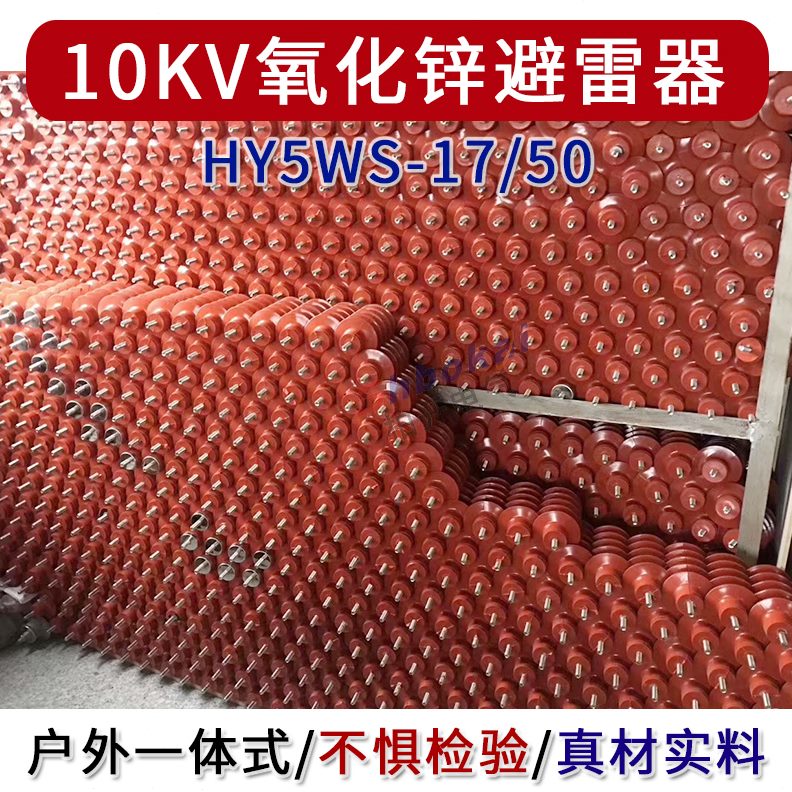 一体式HY5WS-17/50避雷器10KV氧化锌避雷器YH5WS-17/50高压避雷器