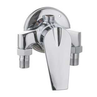 铜明装淋浴混水阀 三角淋浴明装阀 洗澡淋浴阀