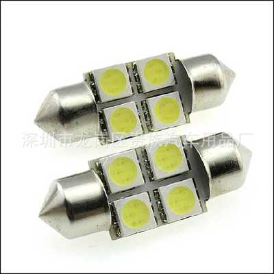 直销 5050 双尖 31MM-4SMD 高亮车厢灯 室内灯 阅读灯 车顶灯