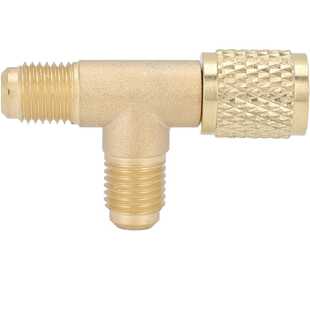 高/低交流端口转换适配器r22r12r134三通转接口1/4sae氟管转接口