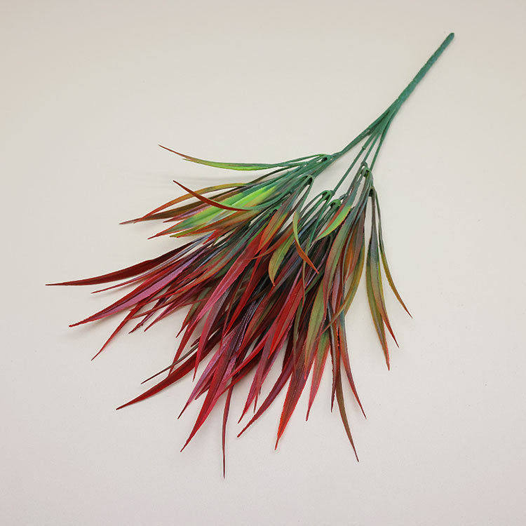 亚马逊秋冬款仿真草5叉塑料喷色春草植物墙绿植饰品花园艺装饰,家居饰品,仿真花/假花,淘宝优惠券,粉丝福利购,淘宝优惠卷