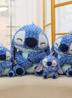 跨境玫瑰绒史迪奇软绵抱抱玫瑰绒史迪仔贝毛绒公仔抱枕玩偶礼物