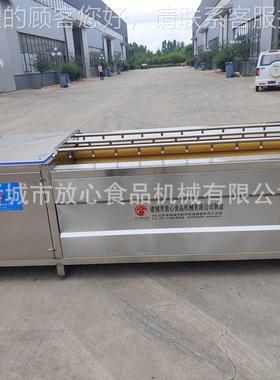 瓜全PIV自动豆毛辊喷淋清洗机SUS304不锈钢土地芋头木薯毛辊清洗