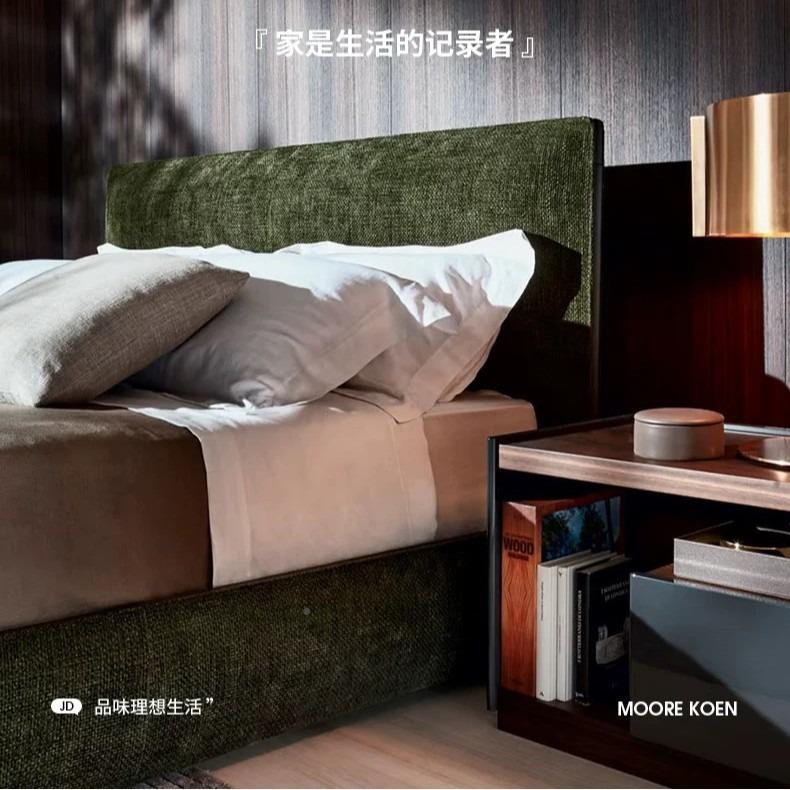 用卧室布床设计师红款罗宾布艺床现代家简艺约意式轻奢UAS网床罗