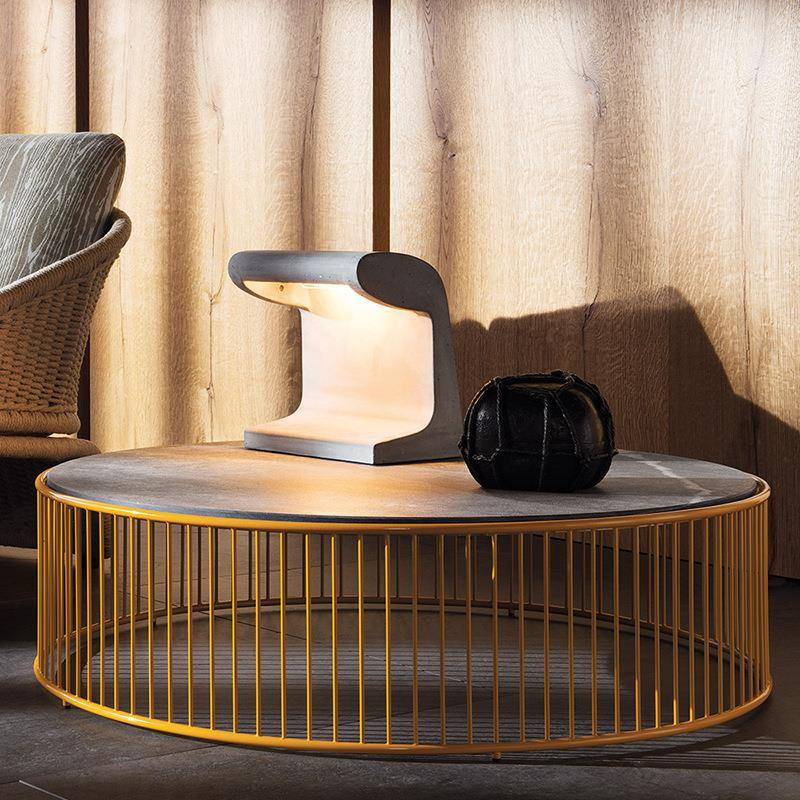 源头工厂客轻形奢户外茶几桌椅意式简约软装厅大NIH理石圆茶几组