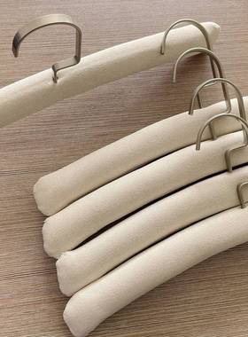 出帆布衣架布艺衣服撑子原包布衣56321服架成口人衣架挂单无痕防