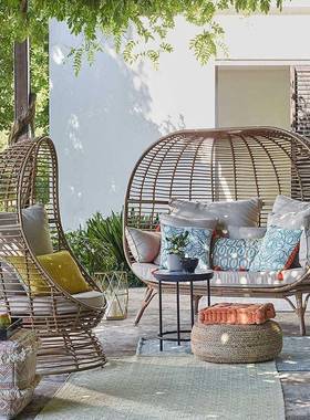 趣味创意巢吊篮花园露KCQ庭院编户外秋藤千防水台防鸟晒儿童户外